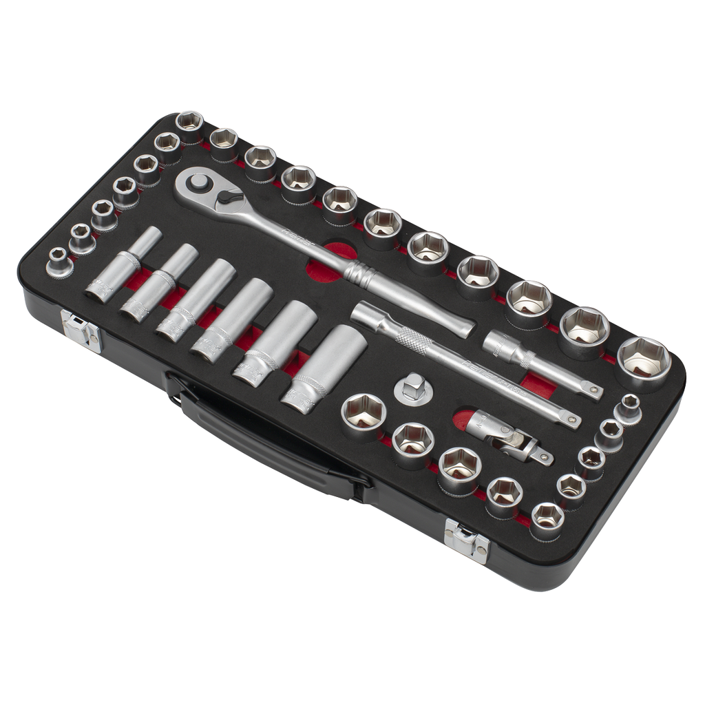 Metric/Imperial Socket Set 3/8"Sq Drive 37pc AK7923