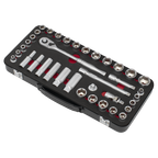 Metric/Imperial Socket Set 3/8"Sq Drive 37pc AK7923