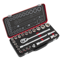 Socket Set 1/2"Sq Drive 24pc AK7924