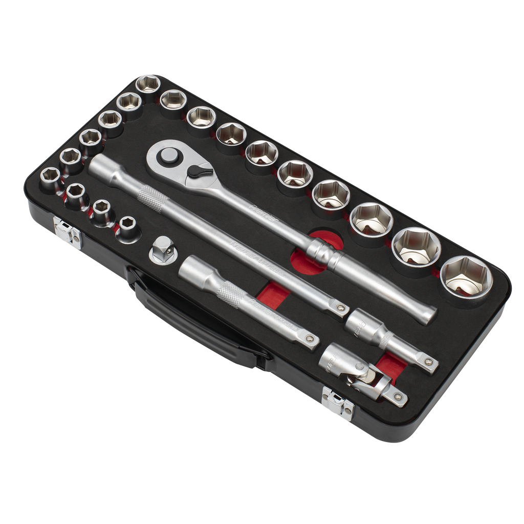 Socket Set 1/2"Sq Drive 24pc AK7924