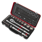 Socket Set 1/2"Sq Drive 24pc AK7924