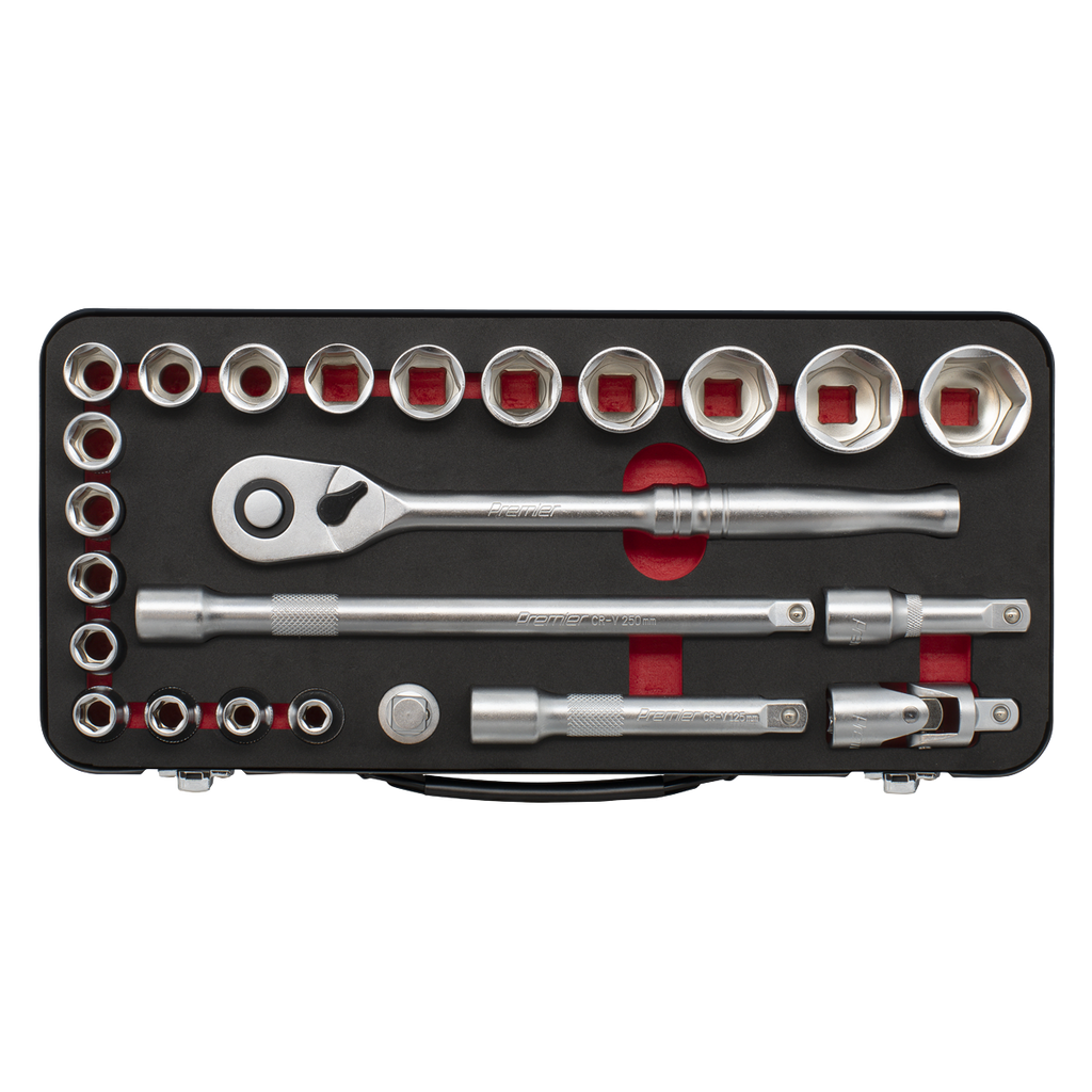 Socket Set 1/2"Sq Drive 24pc AK7924