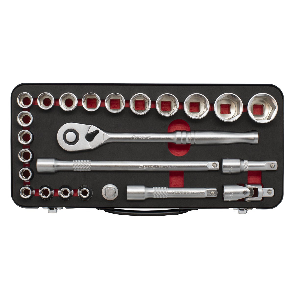 Socket Set 1/2"Sq Drive 24pc AK7924