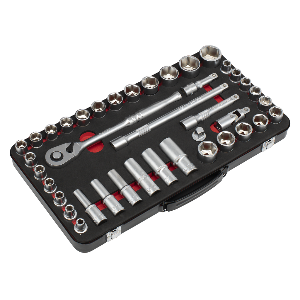 Metric/Imperial Socket Set 1/2"Sq Drive 40pc AK7925