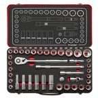 Metric/Imperial Socket Set 1/2"Sq Drive 40pc AK7925