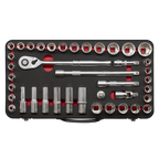 Metric/Imperial Socket Set 1/2"Sq Drive 40pc AK7925