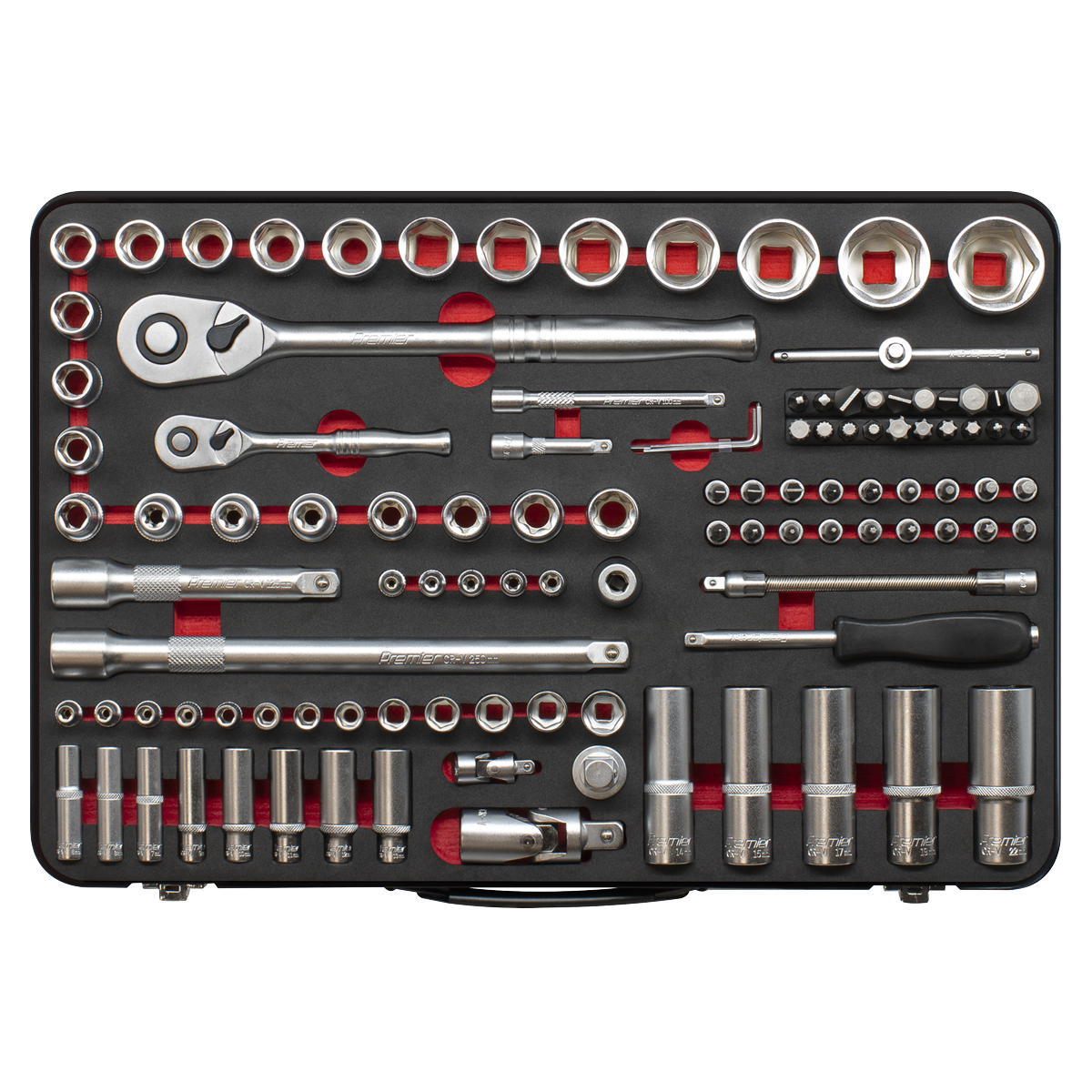 Socket Set 1/4" & 1/2"Sq Drive 108pc AK7926