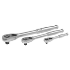 Pear-Head Ratchet Wrench Set with Flip Reverse 3pc AK7933
