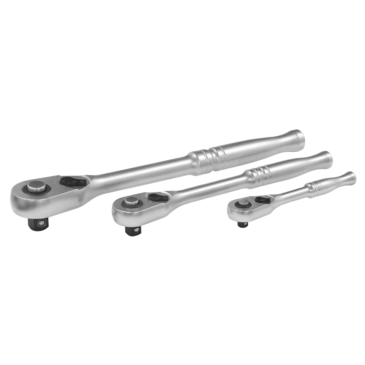 Pear-Head Ratchet Wrench Set with Flip Reverse 3pc AK7933