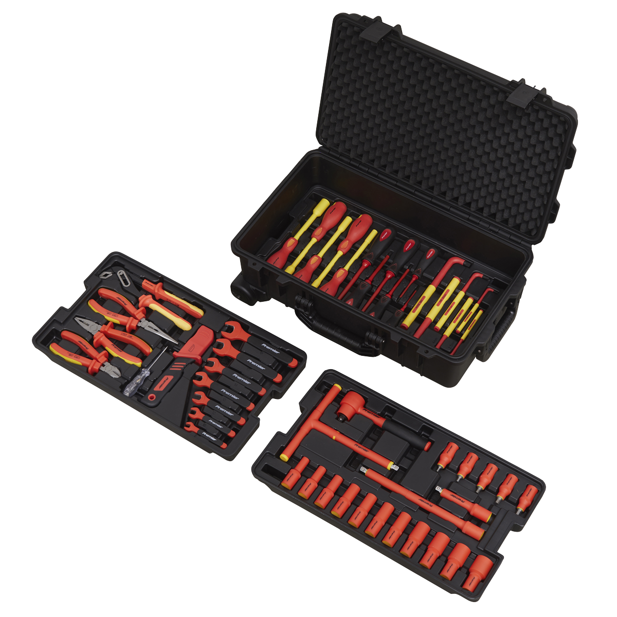 Insulated Tool Kit 3/8"Sq Drive 1000V 50pc - VDE Approved AK7938