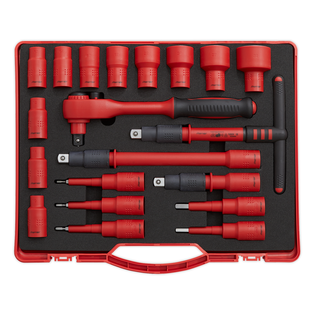 Insulated Socket Set 1/2"Sq Drive 20pc - VDE Approved AK7941