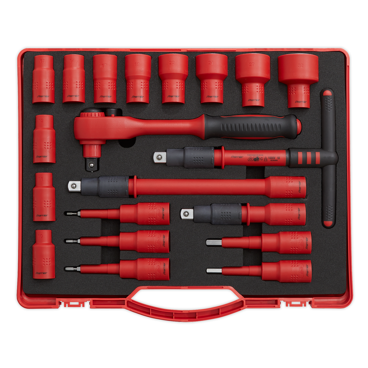 Insulated Socket Set 1/2"Sq Drive 20pc - VDE Approved AK7941
