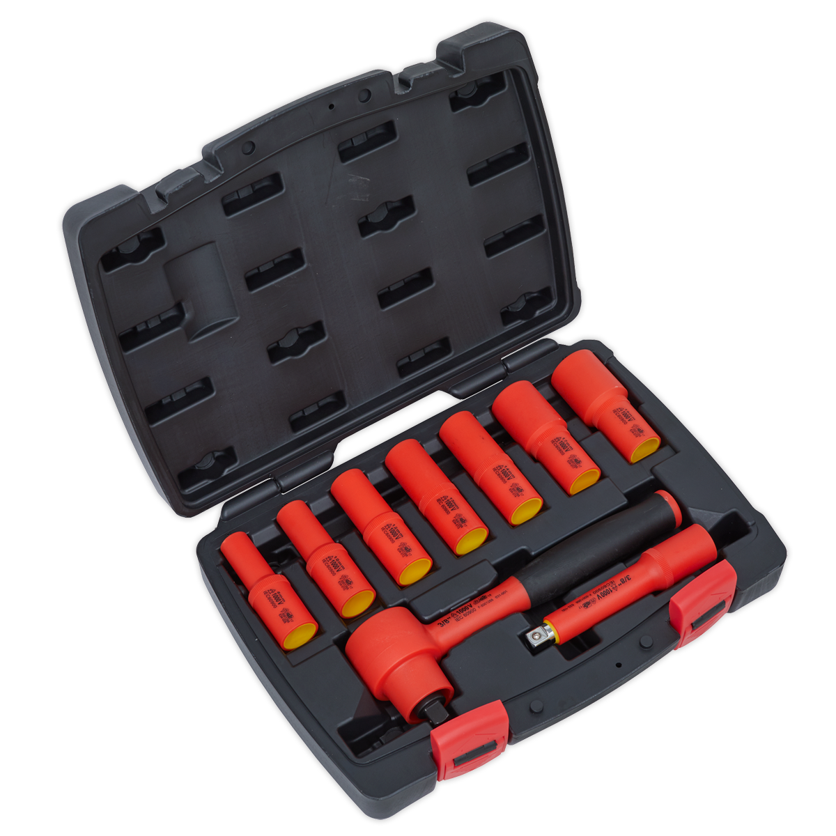 Insulated Socket Set 3/8"Sq Drive 9pc - VDE Approved AK7942