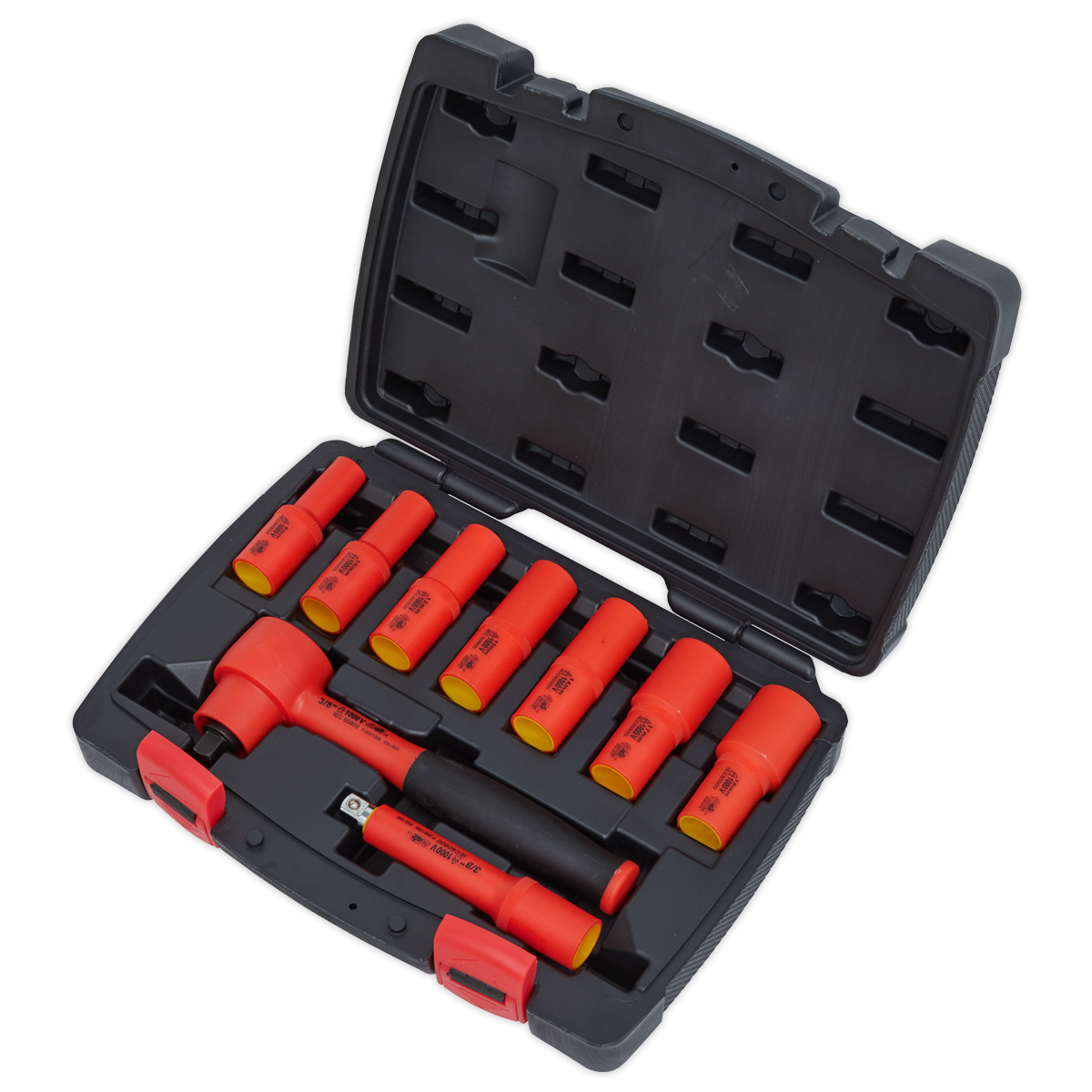 Insulated Socket Set 3/8"Sq Drive 9pc - VDE Approved AK7942