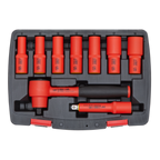 Insulated Socket Set 3/8"Sq Drive 9pc - VDE Approved AK7942