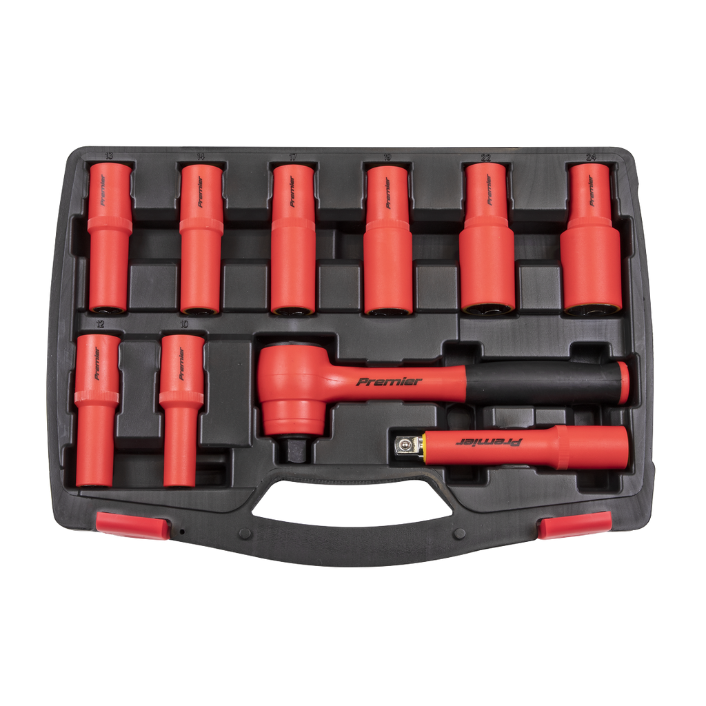 Insulated Socket Set 1/2"Sq Drive 10pc - VDE Approved AK7943
