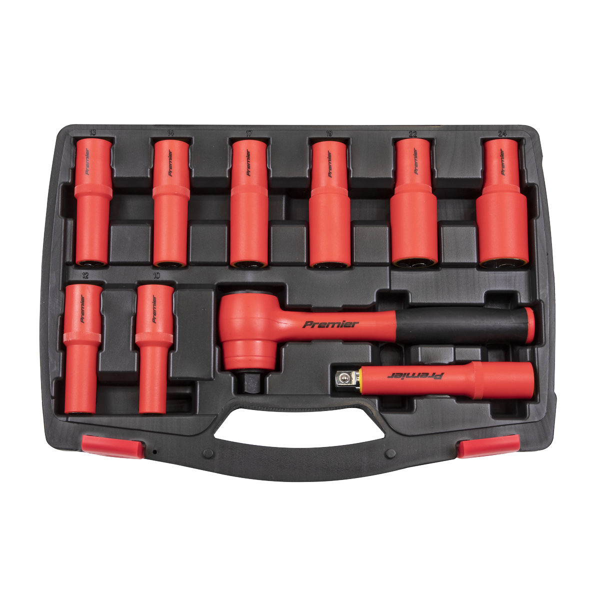 Insulated Socket Set 1/2"Sq Drive 10pc - VDE Approved AK7943