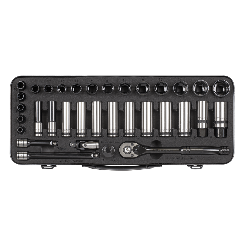 Socket Set 3/8"Sq Drive 34pc AK7971