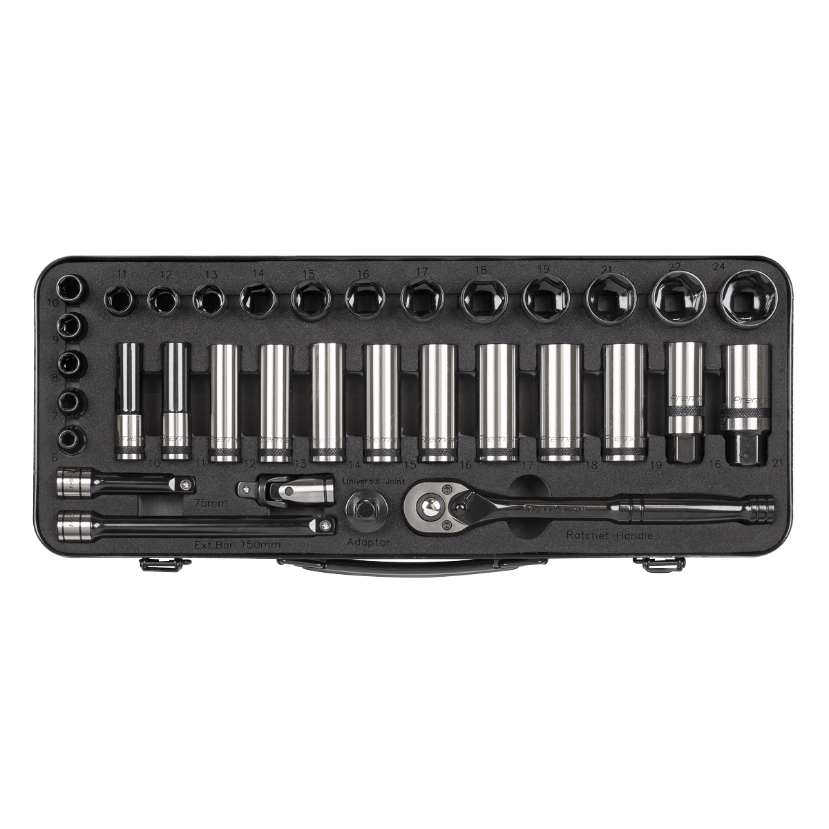Socket Set 3/8"Sq Drive 34pc AK7971