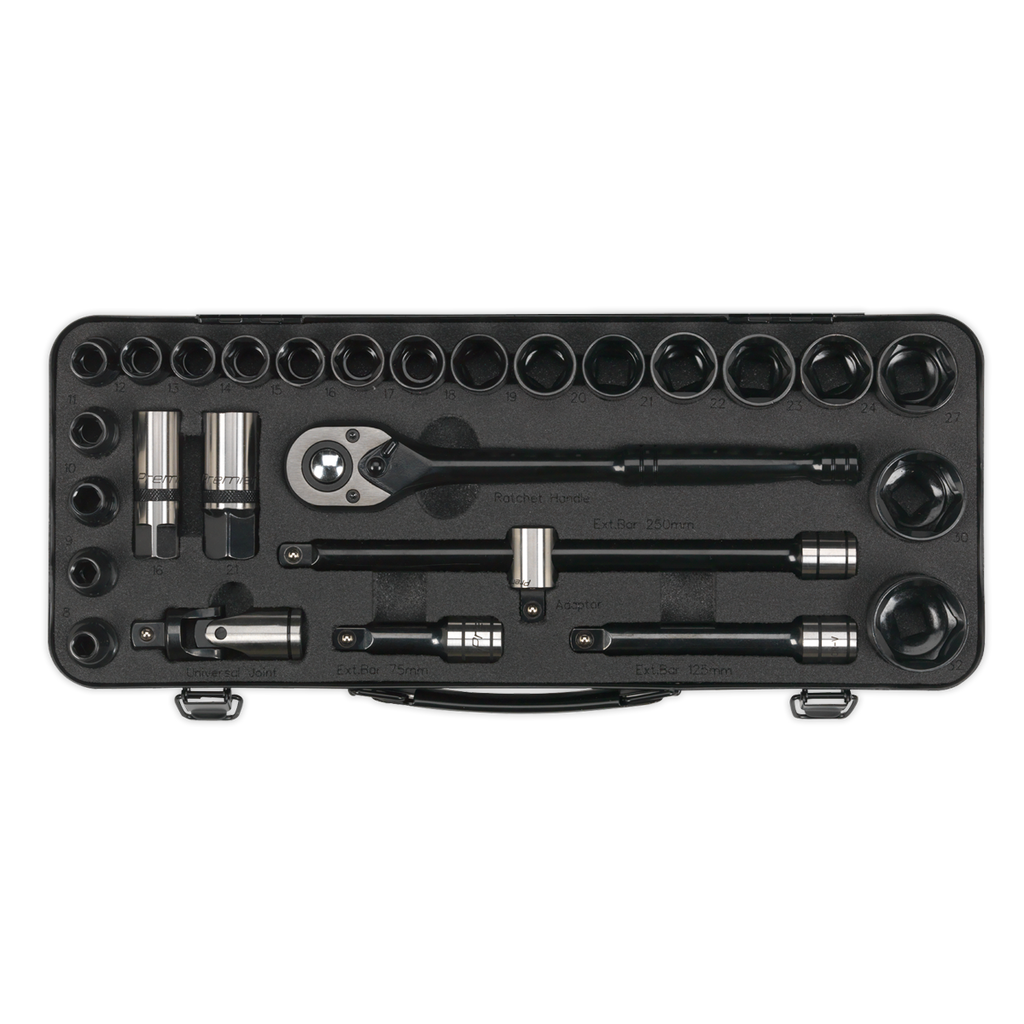 Socket Set 1/2"Sq Drive 28pc AK7972