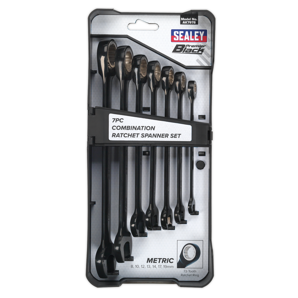 Combination Ratchet Spanner Set 7pc AK7978
