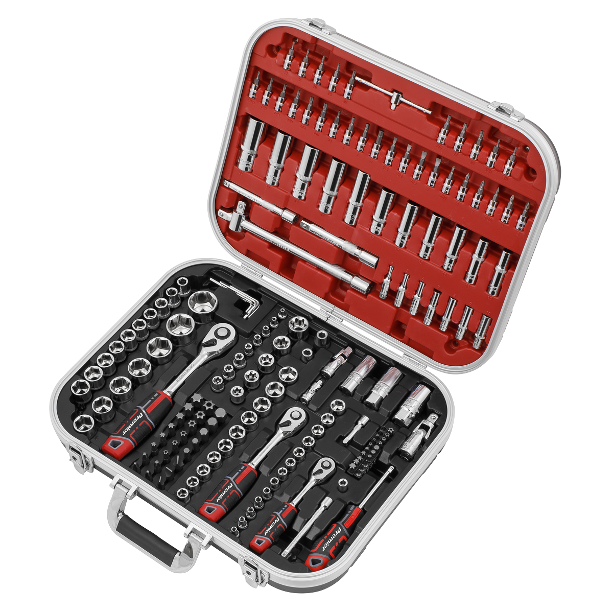 Socket Set 1/4", 3/8" & 1/2"Sq Drive 172pc AK7981