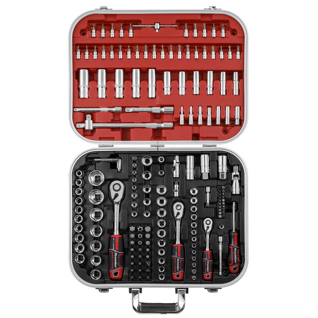 Socket Set 1/4", 3/8" & 1/2"Sq Drive 172pc AK7981