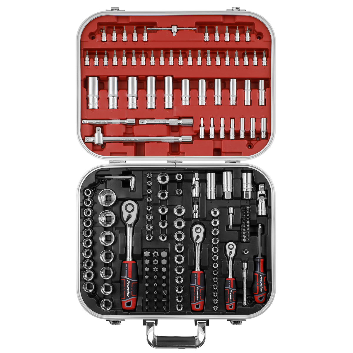 Socket Set 1/4", 3/8" & 1/2"Sq Drive 172pc AK7981
