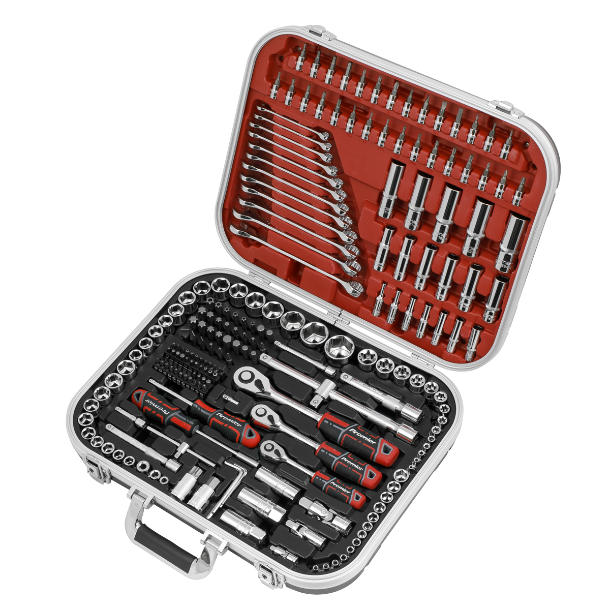 Socket Set 1/4", 3/8" & 1/2"Sq Drive 216pc AK7982