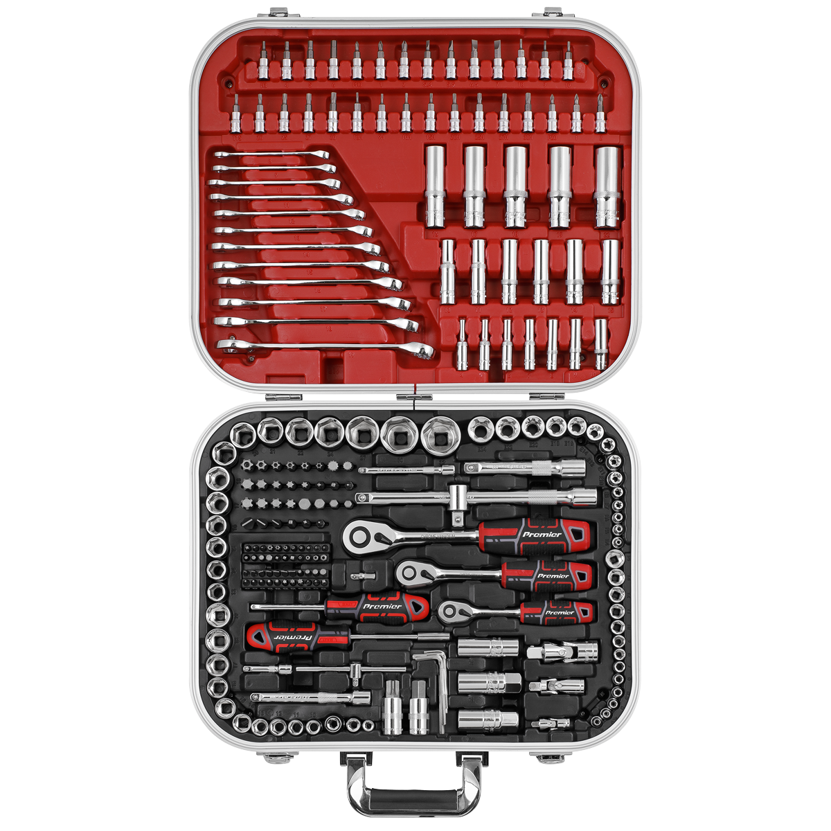 Socket Set 1/4", 3/8" & 1/2"Sq Drive 216pc AK7982
