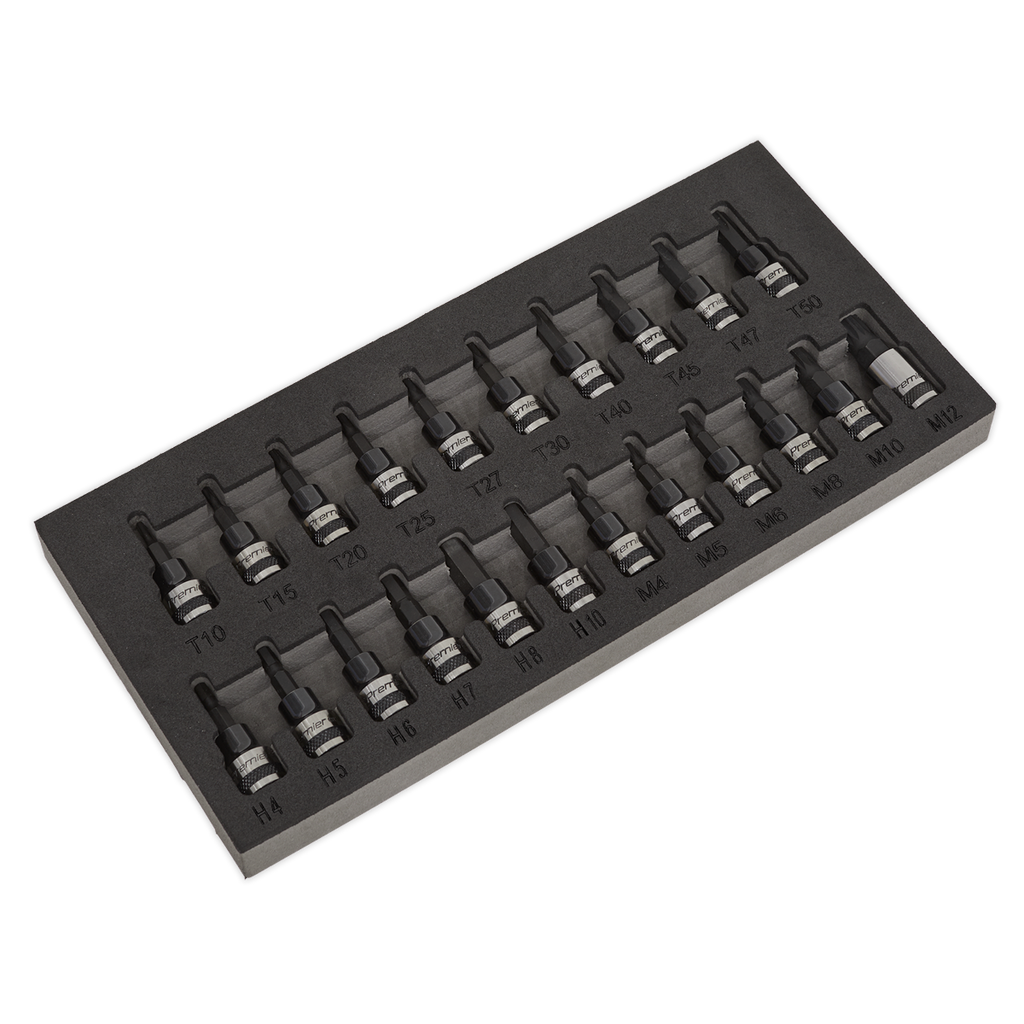 TRX-Star*/Hex/Spline Socket Bit Set 3/8"Sq Drive 22pc AK7985