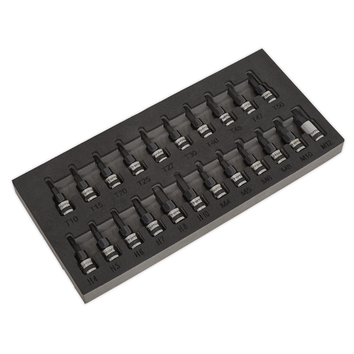TRX-Star*/Hex/Spline Socket Bit Set 3/8"Sq Drive 22pc AK7985