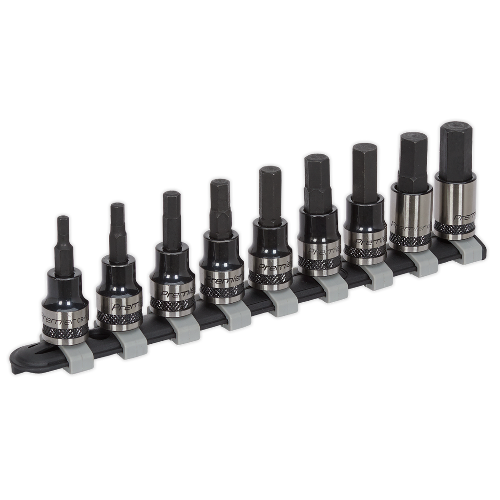 Hex Key Socket Bit Set 3/8"Sq Drive 9pc AK7986