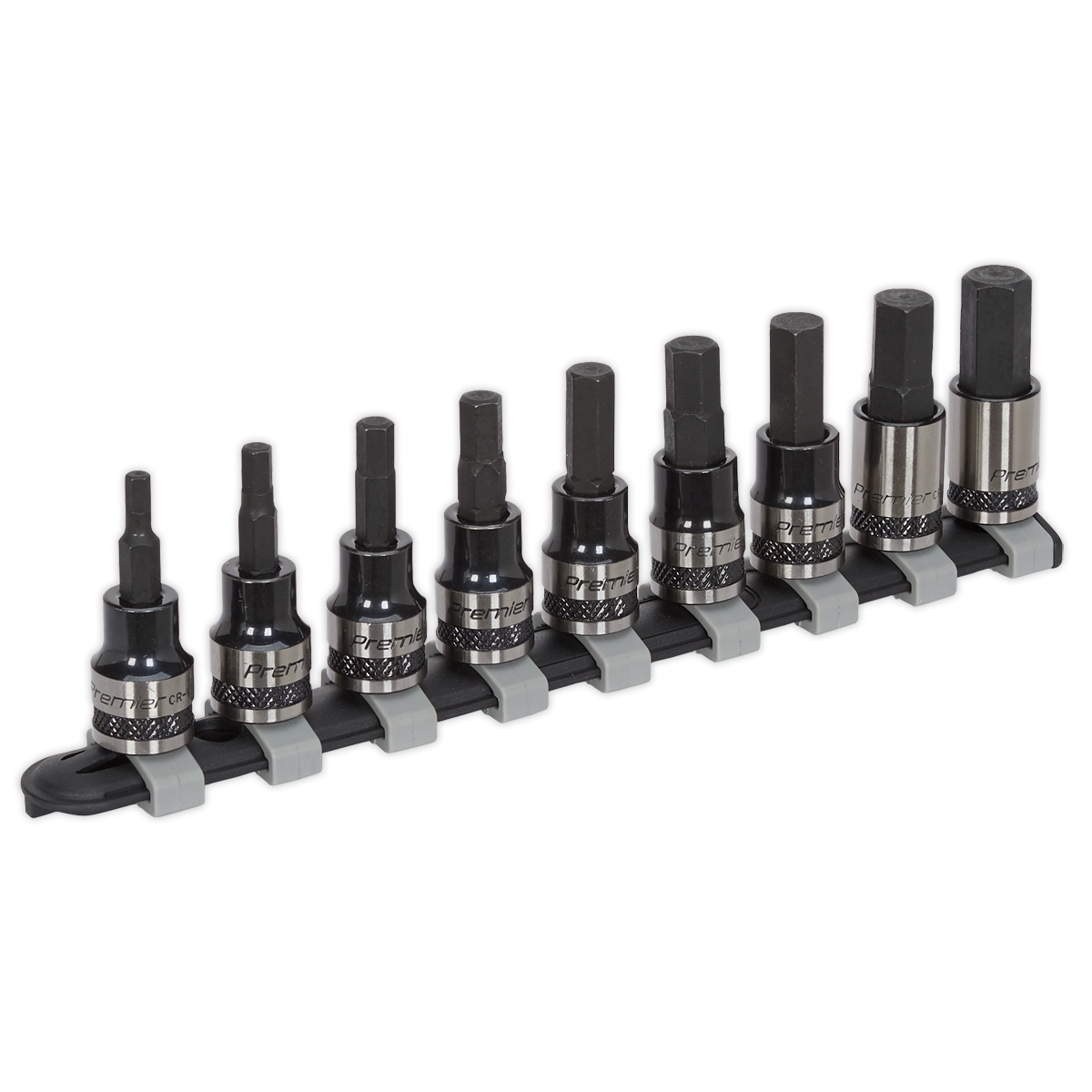 Hex Key Socket Bit Set 3/8"Sq Drive 9pc AK7986