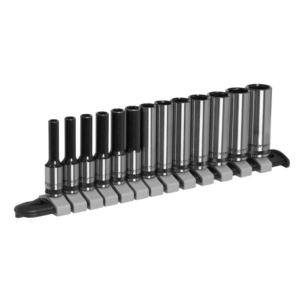 Deep Socket Set 1/4"Sq Drive 13pc AK7991