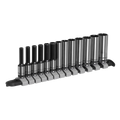 Deep Socket Set 1/4"Sq Drive 13pc AK7991