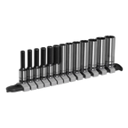 Deep Socket Set 1/4"Sq Drive 13pc AK7991
