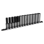 Deep Socket Set 1/2"Sq Drive 13pc AK7995