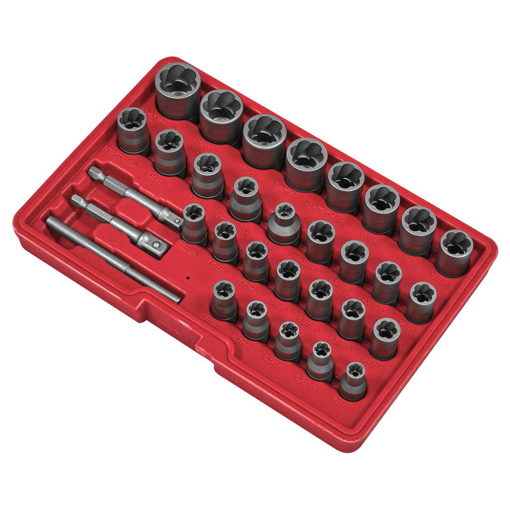 Slim Design Bolt & Nut Extractor Set 32pc AK8132