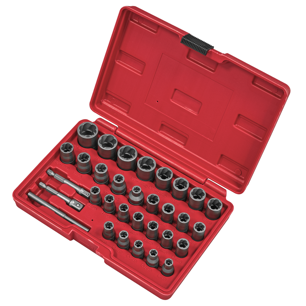 Slim Design Bolt & Nut Extractor Set 32pc AK8132