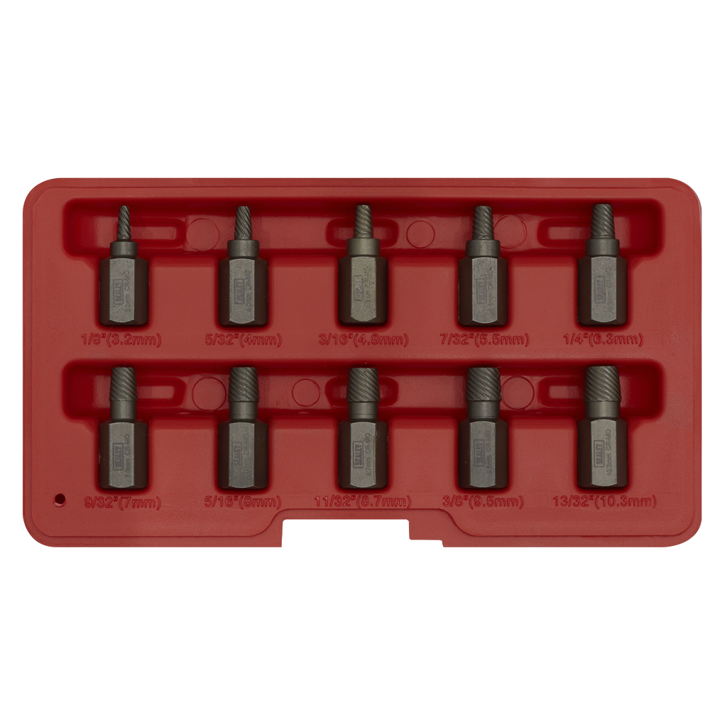 Multi-Spline Screw Extractor Set 10pc AK8181