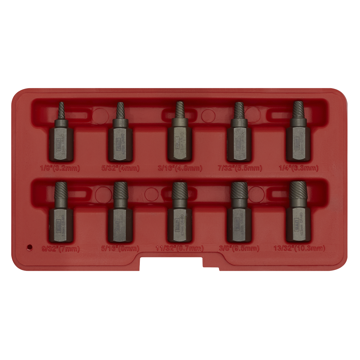 Multi-Spline Screw Extractor Set 10pc AK8181