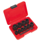 Spanner Type Bolt Extractor Set 3/8"Sq Drive 11pc AK8184