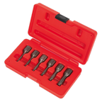 Screw Extractor Set 3/8"Sq Drive 6pc AK8185