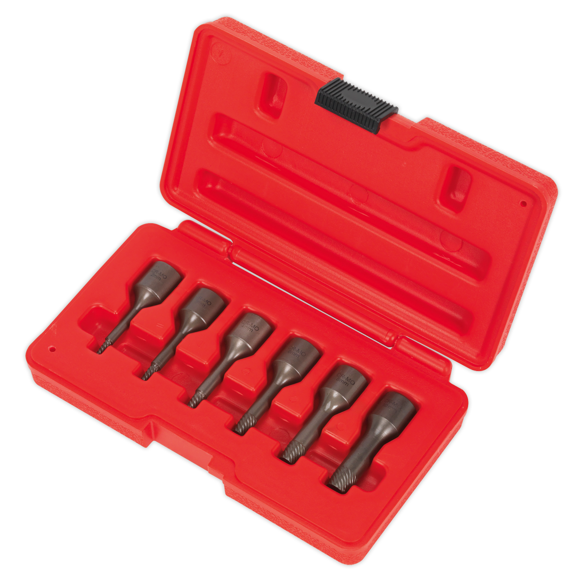 Screw Extractor Set 3/8"Sq Drive 6pc AK8185