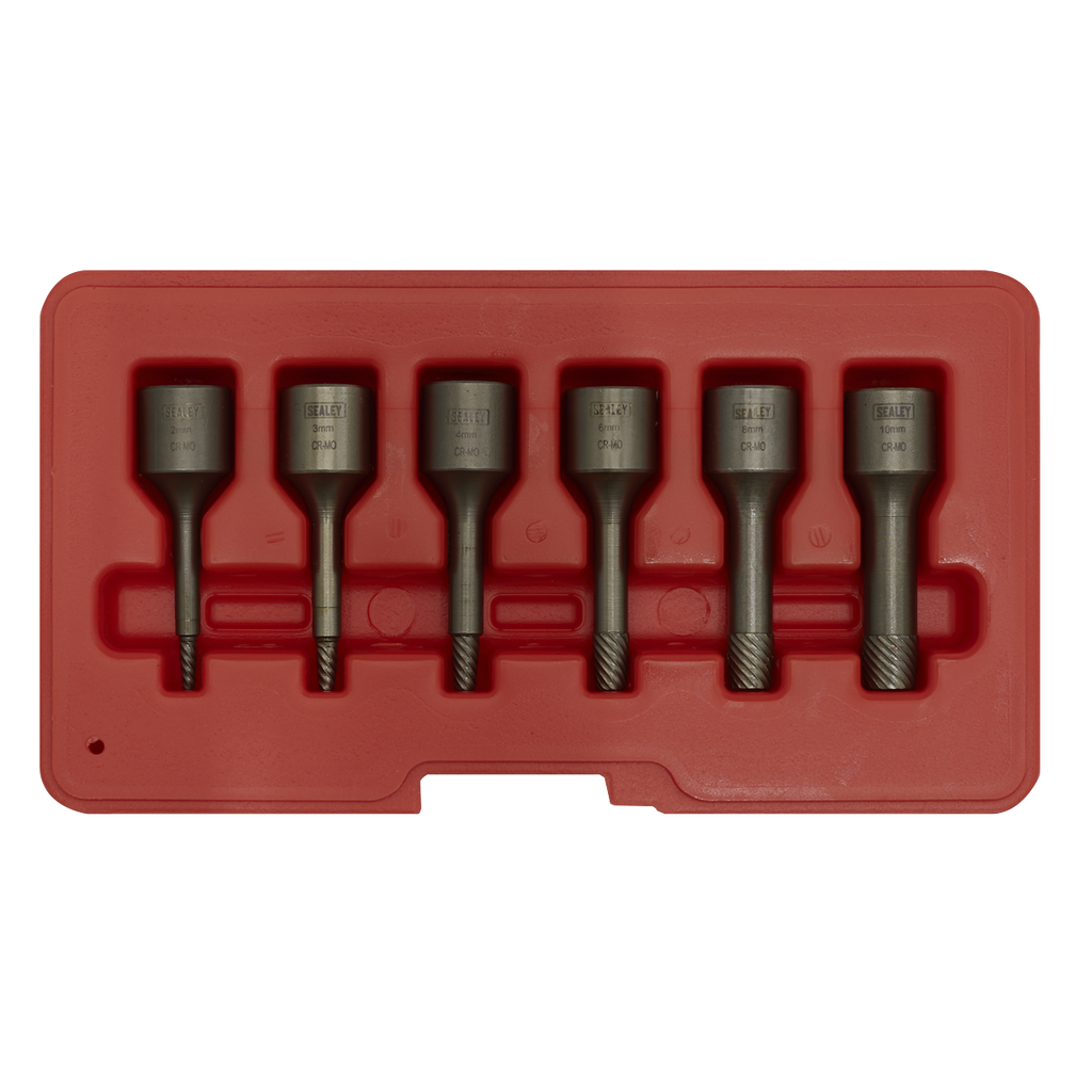 Screw Extractor Set 3/8"Sq Drive 6pc AK8185