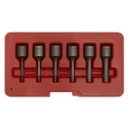 Screw Extractor Set 3/8"Sq Drive 6pc AK8185