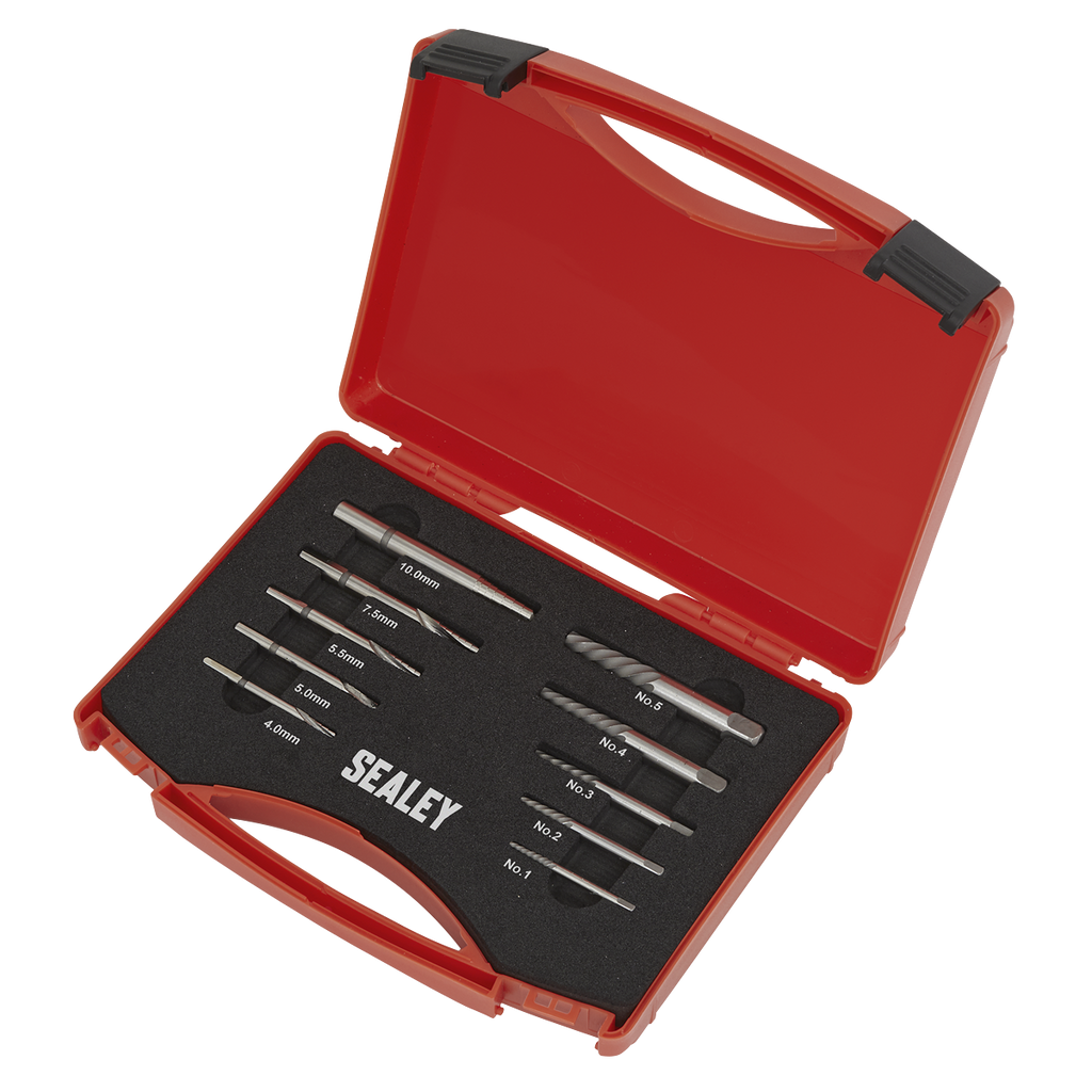 Step Drill Screw/Bolt Extractor Set 10pc AK8187