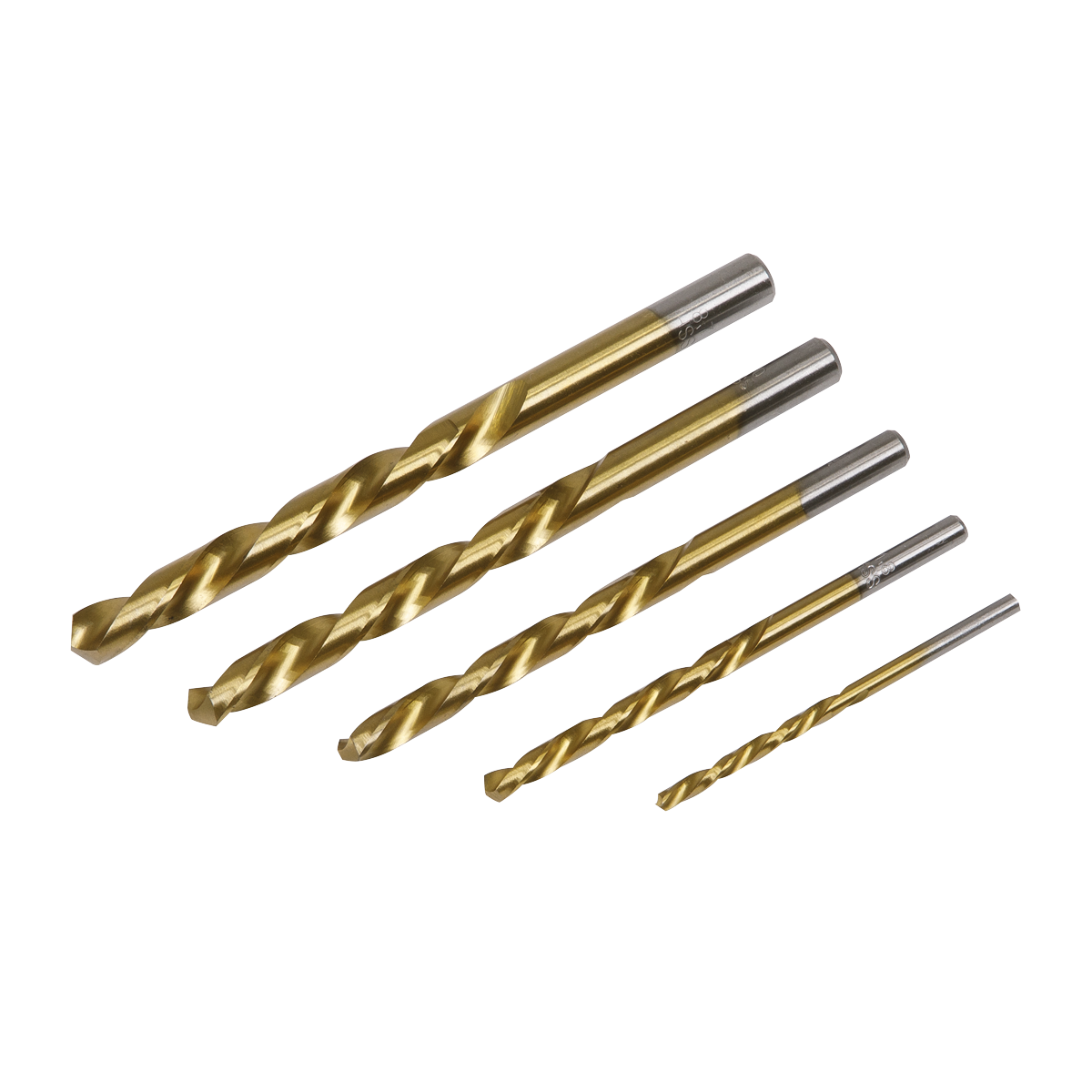 Left-Hand Spiral Drill Bit Set 5pc AK8189