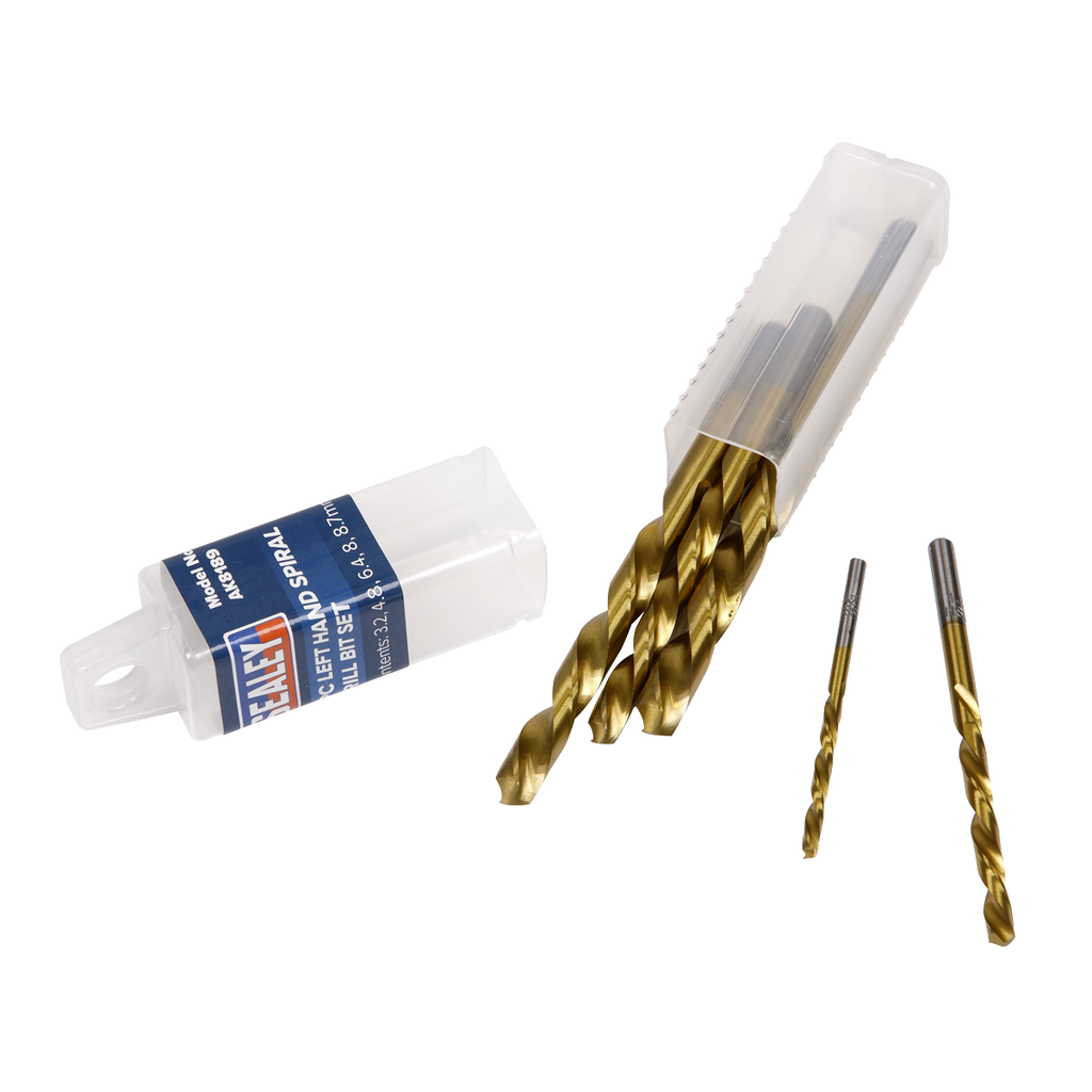 Left-Hand Spiral Drill Bit Set 5pc AK8189